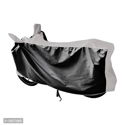 Auto Hub Honda SP 125 Bike Cover Waterproof Original / SP 125 Cover Waterproof / SP 125 bike Cover / Bike Cover SP 125 Waterproof / SP 125 Body Cover / Bike Body Cover SP 125 With Ultra Surface Body Protection (Black, Silver Look)-thumb2