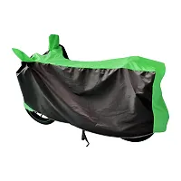 Auto Hub Honda CB Shine Bike Cover Waterproof Original / CB Shine Cover Waterproof / CB Shine bike Cover / Bike Cover CB Shine Waterproof / CB Shine Body Cover / Bike Body Cover CB Shine With Ultra Surface Body Protection (Black, Green Look)-thumb3