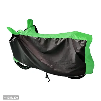 Auto Hub Honda CB Shine Bike Cover Waterproof Original / CB Shine Cover Waterproof / CB Shine bike Cover / Bike Cover CB Shine Waterproof / CB Shine Body Cover / Bike Body Cover CB Shine With Ultra Surface Body Protection (Black, Green Look)-thumb4