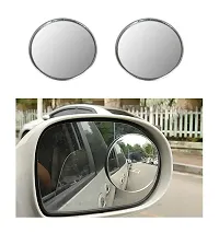 Auto Hub Car Blind Spot Side Mirror View For Vehicles - Round Chrome-thumb1