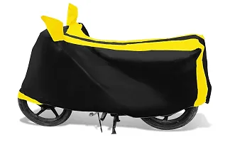 Auto Hub Bajaj Discover Bike Cover Waterproof Original / Discover Cover Waterproof / Discover bike Cover / Bike Cover Discover Waterproof / Discover Body Cover / Bike Body Cover Discover With Ultra Surface Body Protection (Black, Yellow Look)-thumb1