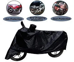 Auto Hub Honda Livo Bike Cover Waterproof Original / Livo Cover Waterproof / Livo bike Cover / Bike Cover Livo Waterproof / Livo Body Cover / Bike Body Cover Livo With Ultra Surface Body Protection (Black Look)-thumb1