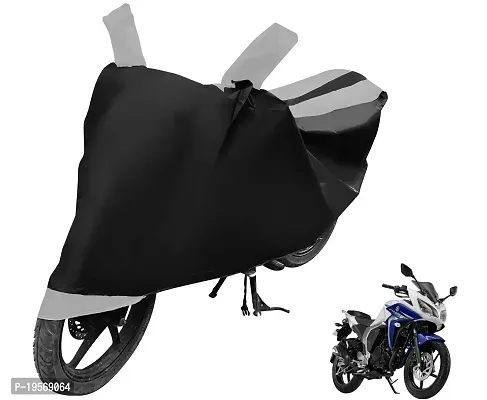 Auto Hub Yamaha Fazer FI Bike Cover Waterproof Original / Fazer FI Cover Waterproof / Fazer FI bike Cover / Bike Cover Fazer FI Waterproof / Fazer FI Body Cover / Bike Body Cover Fazer FI With Ultra Surface Body Protection (Black, Silver Look)