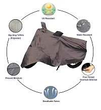 Auto Hub Honda CBR 150R Bike Cover Waterproof Original / CBR 150R Cover Waterproof / CBR 150R bike Cover / Bike Cover CBR 150R Waterproof / CBR 150R Body Cover / Bike Body Cover CBR 150R With Ultra Surface Body Protection (2x2 Grey Look)-thumb1