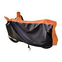 Auto Hub Honda CB Trigger Bike Cover Waterproof Original / CB Trigger Cover Waterproof / CB Trigger bike Cover / Bike Cover CB Trigger Waterproof / CB Trigger Body Cover / Bike Body Cover CB Trigger With Ultra Surface Body Protection (Black, Orange Look)-thumb3