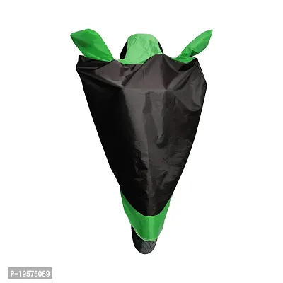 Auto Hub Yamaha SS 125 Bike Cover Waterproof Original / SS 125 Cover Waterproof / SS 125 bike Cover / Bike Cover SS 125 Waterproof / SS 125 Body Cover / Bike Body Cover SS 125 With Ultra Surface Body Protection (Black, Green Look)-thumb3