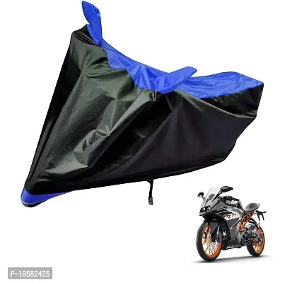 Auto Hub KTM RC 390 Bike Cover Waterproof Original / KTM RC 390 Cover Waterproof / KTM RC 390 bike Cover / Bike Cover KTM RC 390 Waterproof / KTM RC 390 Body Cover / Bike Body Cover KTM RC 390 With Ultra Surface Body Protection (Black, Blue Look)