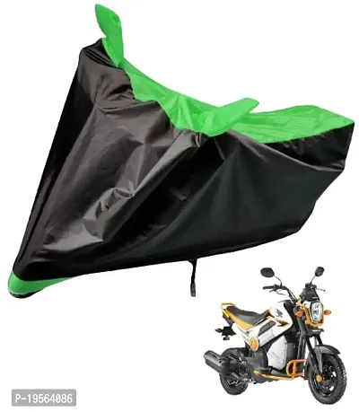 Auto Hub Honda Navi Bike Cover Waterproof Original / Navi Cover Waterproof / Navi bike Cover / Bike Cover Navi Waterproof / Navi Body Cover / Bike Body Cover Navi With Ultra Surface Body Protection (Black, Green Look)-thumb0