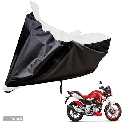 Auto Hub Hero CBZ Xtreme Bike Cover Waterproof Original / CBZ Xtreme Cover Waterproof / CBZ Xtreme bike Cover / Bike Cover CBZ Xtreme Waterproof / CBZ Xtreme Body Cover / Bike Body Cover CBZ Xtreme With Ultra Surface Body Protection (Black, White Look)