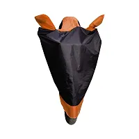 Auto Hub Honda Grazia Bike Cover Waterproof Original / Grazia Cover Waterproof / Grazia bike Cover / Bike Cover Grazia Waterproof / Grazia Body Cover / Bike Body Cover Grazia With Ultra Surface Body Protection (Black, Orange Look)-thumb1