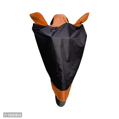 Auto Hub Honda Grazia Bike Cover Waterproof Original / Grazia Cover Waterproof / Grazia bike Cover / Bike Cover Grazia Waterproof / Grazia Body Cover / Bike Body Cover Grazia With Ultra Surface Body Protection (Black, Orange Look)-thumb2