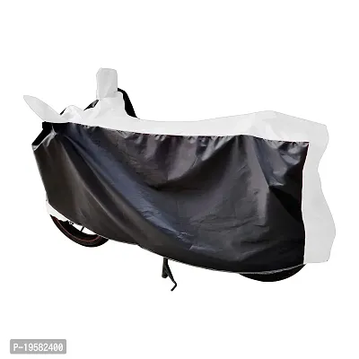 Auto Hub Hero Splendor Bike Cover Waterproof Original / Splendor Cover Waterproof / Splendor bike Cover / Bike Cover Splendor Waterproof / Splendor Body Cover / Bike Body Cover Splendor With Ultra Surface Body Protection (Black, White Look)-thumb4