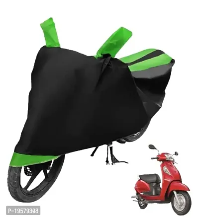 Auto Hub Suzuki Access SE Bike Cover Waterproof Original / Access SE Cover Waterproof / Access SE bike Cover / Bike Cover Access SE Waterproof / Access SE Body Cover / Bike Body Cover Access SE With Ultra Surface Body Protection (Black, Green Look)