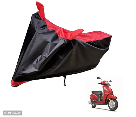 Auto Hub Suzuki Access SE Bike Cover Waterproof Original / Access SE Cover Waterproof / Access SE bike Cover / Bike Cover Access SE Waterproof / Access SE Body Cover / Bike Body Cover Access SE With Ultra Surface Body Protection (Black, Red Look)