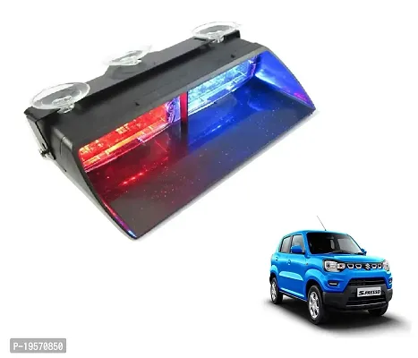 Auto Hub 8 LED Police Lights Red Blue Flashing Car Light for Maruti Suzuki S-Presso