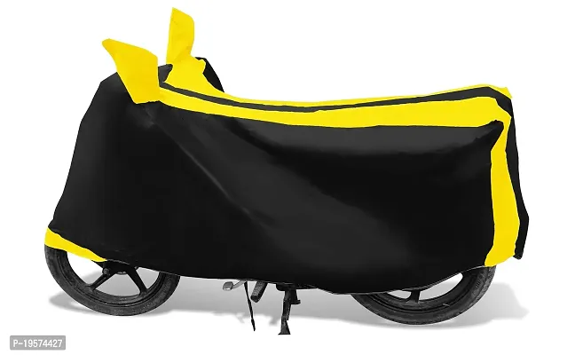 Auto Hub TVS Phoenix Bike Cover Waterproof Original / Phoenix Cover Waterproof / Phoenix bike Cover / Bike Cover Phoenix Waterproof / Phoenix Body Cover / Bike Body Cover Phoenix With Ultra Surface Body Protection (Black, Yellow Look)-thumb2