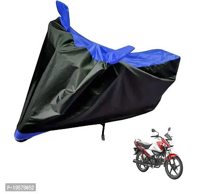 Auto Hub Hero Splendor i Bike Cover Waterproof Original / Splendor i Cover Waterproof / Splendor i bike Cover / Bike Cover Splendor i Waterproof / Splendor i Body Cover / Bike Body Cover Splendor i With Ultra Surface Body Protection (Black, Blue Look)