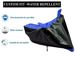 Auto Hub Bajaj Pulsar 180 Bike Cover Waterproof Original / Pulsar 180 Cover Waterproof / Pulsar 180 bike Cover / Bike Cover Pulsar 180 Waterproof / Pulsar 180 Body Cover / Bike Body Cover Pulsar 180 With Ultra Surface Body Protection (Black, Blue Look)-thumb4