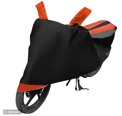 Euro Care Yamaha Saluto Bike Cover Waterproof Original / Saluto Cover Waterproof / Saluto bike Cover / Bike Cover Saluto Waterproof / Saluto Body Cover / Bike Body Cover Saluto With Ultra Surface Body Protection (Black, Orange Look)-thumb5