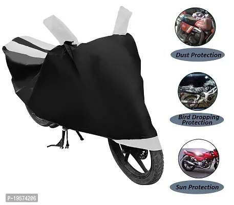 Auto Hub Honda Deo Bike Cover Waterproof Original / Dio Cover Waterproof / Dio bike Cover / Bike Cover Dio Waterproof / Dio Body Cover / Bike Body Cover Dio With Ultra Surface Body Protection (Black, White Look)-thumb4