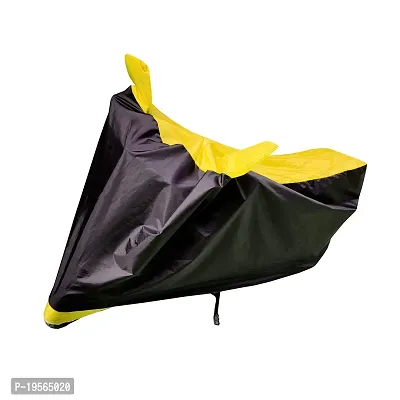 Auto Hub Honda CB Shine Bike Cover Waterproof Original / CB Shine Cover Waterproof / CB Shine bike Cover / Bike Cover CB Shine Waterproof / CB Shine Body Cover / Bike Body Cover CB Shine With Ultra Surface Body Protection (Black, Yellow Look)-thumb5