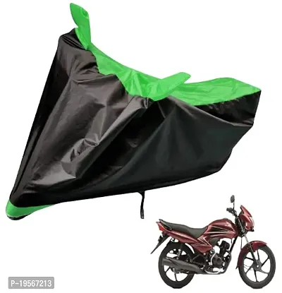 Auto Hub Honda Dream Yuga Bike Cover Waterproof Original / Dream Yuga Cover Waterproof / Dream Yuga bike Cover / Bike Cover Dream Yuga Waterproof / Dream Yuga Body Cover / Bike Body Cover Dream Yuga With Ultra Surface Body Protection (Black, Green Look)