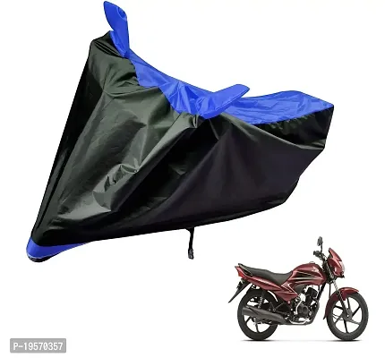 Auto Hub Honda Dream Yuga Bike Cover Waterproof Original / Dream Yuga Cover Waterproof / Dream Yuga bike Cover / Bike Cover Dream Yuga Waterproof / Dream Yuga Body Cover / Bike Body Cover Dream Yuga With Ultra Surface Body Protection (Black, Blue Look)