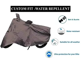 Auto Hub Hero CD Deluxe Bike Cover Waterproof Original / CD Deluxe Cover Waterproof / CD Deluxe bike Cover / Bike Cover CD Deluxe Waterproof / CD Deluxe Body Cover / Bike Body Cover CD Deluxe With Ultra Surface Body Protection (2x2 Grey Look)-thumb4