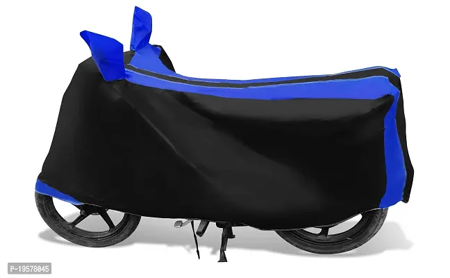 Auto Hub Royal Enfield Bullet 350 Bike Cover Waterproof Original / 350 Cover Waterproof / Bullet 350 bike Cover / Bike Cover 350 Bullet Waterproof / Bullet 350 Body Cover / Bike Body Cover Bullet 350 With Ultra Surface Body Protection (Black, Blue Look)-thumb5