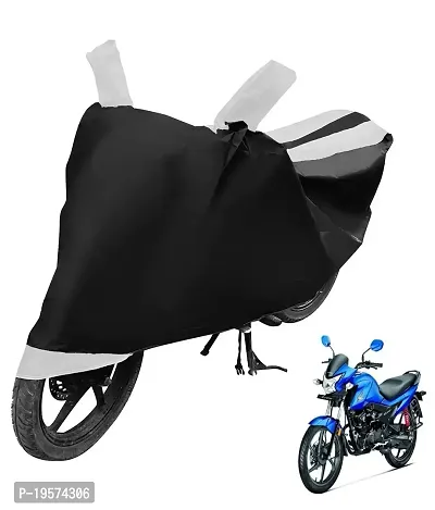 Auto Hub Honda Livo Bike Cover Waterproof Original / Livo Cover Waterproof / Livo bike Cover / Bike Cover Livo Waterproof / Livo Body Cover / Bike Body Cover Livo With Ultra Surface Body Protection (Black, White Look)