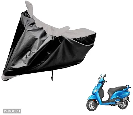 Auto Hub Hero Maestro Bike Cover Waterproof Original / Maestro Cover Waterproof / Maestro bike Cover / Bike Cover Maestro Waterproof / Maestro Body Cover / Bike Body Cover Maestro With Ultra Surface Body Protection (Black, Silver Look)