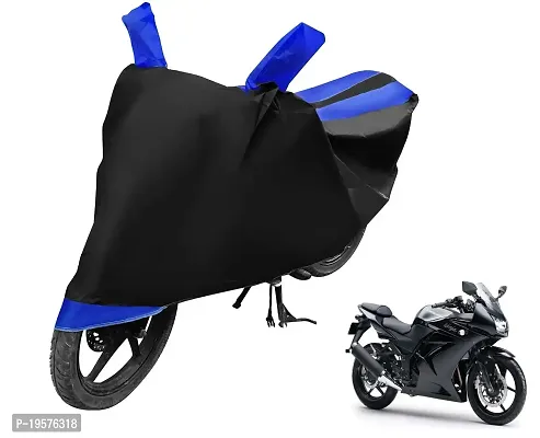 Euro Care Kawasaki Ninja 250/300/650/H2/ZX6R Bike Cover Waterproof Original / Ninja Cover Waterproof / Ninja bike Cover / Bike Cover Ninja Waterproof / Ninja Body Cover / Bike Body Cover Ninja With Ultra Surface Body Protection (Black, Blue Look)