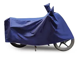 Auto Hub 100% Water Resistant Bike Cover for Bajaj Discover 125 DTS-i - Navy-thumb2