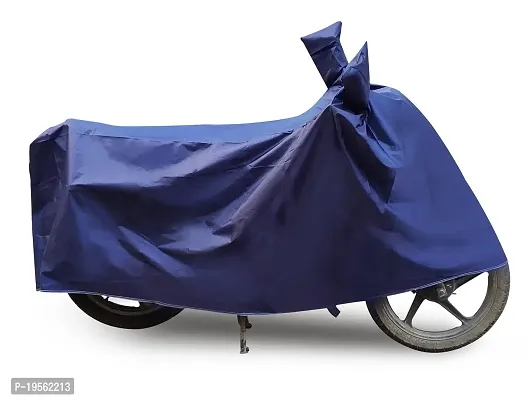 Auto Hub 100% Water Resistant Bike Cover for Bajaj Discover 125 DTS-i - Navy-thumb3