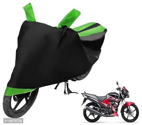 Auto Hub Yamaha SS 125 Bike Cover Waterproof Original / SS 125 Cover Waterproof / SS 125 bike Cover / Bike Cover SS 125 Waterproof / SS 125 Body Cover / Bike Body Cover SS 125 With Ultra Surface Body Protection (Black, Green Look)