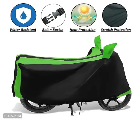 Auto Hub Honda Activa 125 Bike Cover Waterproof Original / Activa 125 Cover Waterproof / Activa 125 bike Cover / Bike Cover Activa 125 Waterproof / Activa 125 Body Cover / Bike Body Cover Activa 125 With Ultra Surface Body Protection (Black, Green Look)-thumb4