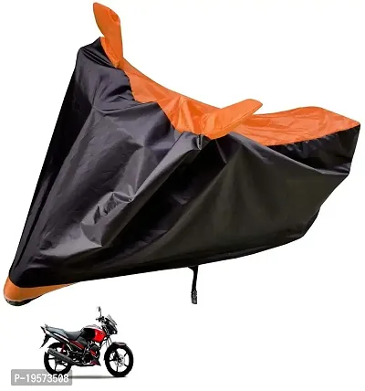 Auto Hub Yamaha Gladiator Bike Cover Waterproof Original / Gladiator Cover Waterproof / Gladiator bike Cover / Bike Cover Gladiator Waterproof / Gladiator Body Cover / Bike Body Cover Gladiator With Ultra Surface Body Protection (Black, Orange Look)