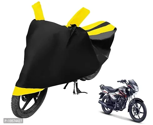 Auto Hub TVS Phoenix Bike Cover Waterproof Original / Phoenix Cover Waterproof / Phoenix bike Cover / Bike Cover Phoenix Waterproof / Phoenix Body Cover / Bike Body Cover Phoenix With Ultra Surface Body Protection (Black, Yellow Look)