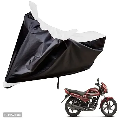 Auto Hub Honda Dream Yuga Bike Cover Waterproof Original / Dream Yuga Cover Waterproof / Dream Yuga bike Cover / Bike Cover Dream Yuga Waterproof / Dream Yuga Body Cover / Bike Body Cover Dream Yuga With Ultra Surface Body Protection (Black, White Look)