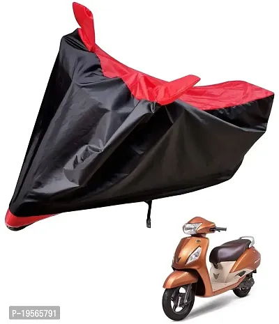 Auto Hub TVS Jupiter Bike Cover Waterproof Original / Jupiter Cover Waterproof / Jupiter bike Cover / Bike Cover Jupiter Waterproof / Jupiter Body Cover / Bike Body Cover Jupiter With Ultra Surface Body Protection (Black, Red Look)