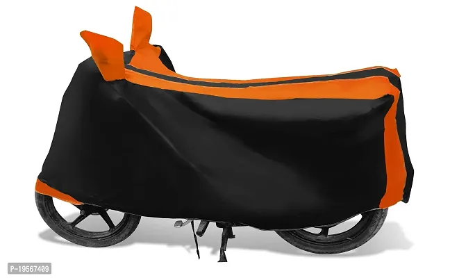 Auto Hub Bajaj Pulsar 200 Bike Cover Waterproof Original / Pulsar 200 Cover Waterproof / Pulsar 200 bike Cover / Bike Cover Pulsar 200 Waterproof / Pulsar 200 Body Cover / Bike Body Cover Pulsar 200 With Ultra Surface Body Protection (Black, Orange Look)-thumb2