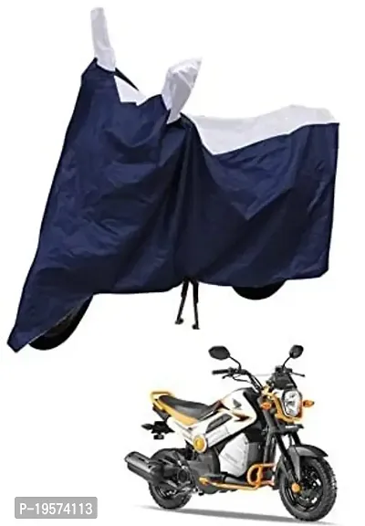 Auto Hub Honda Navi Bike Cover Waterproof Original / Navi Cover Waterproof / Navi bike Cover / Bike Cover Navi Waterproof / Navi Body Cover / Bike Body Cover Navi With Ultra Surface Body Protection (Navy, Silver Look)