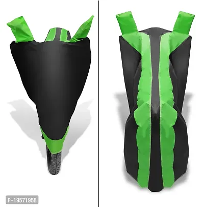 Auto Hub Honda Livo Bike Cover Waterproof Original / Livo Cover Waterproof / Livo bike Cover / Bike Cover Livo Waterproof / Livo Body Cover / Bike Body Cover Livo With Ultra Surface Body Protection (Black, Green Look)-thumb4