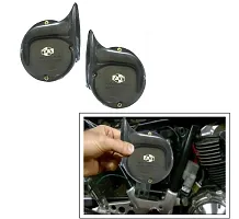 Auto Hub Trumpet Bike Horn for Honda Dio - Set of Two (Black)-thumb2