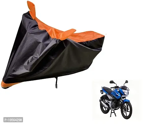 Auto Hub Bajaj XCD 125 Bike Cover Waterproof Original / XCD 125 Cover Waterproof / XCD 125 bike Cover / Bike Cover XCD 125 Waterproof / XCD 125 Body Cover / Bike Body Cover XCD 125 With Ultra Surface Body Protection (Black, Orange Look)