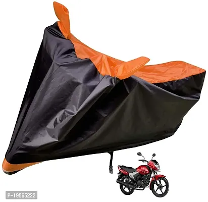 Auto Hub Yamaha Saluto Bike Cover Waterproof Original / Saluto Cover Waterproof / Saluto bike Cover / Bike Cover Saluto Waterproof / Saluto Body Cover / Bike Body Cover Saluto With Ultra Surface Body Protection (Black, Orange Look)