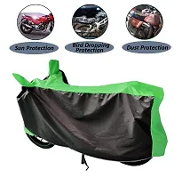 Auto Hub Suzuki Access SE Bike Cover Waterproof Original / Access SE Cover Waterproof / Access SE bike Cover / Bike Cover Access SE Waterproof / Access SE Body Cover / Bike Body Cover Access SE With Ultra Surface Body Protection (Black, Green Look)-thumb2