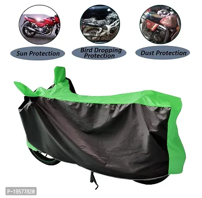 Auto Hub Suzuki Access SE Bike Cover Waterproof Original / Access SE Cover Waterproof / Access SE bike Cover / Bike Cover Access SE Waterproof / Access SE Body Cover / Bike Body Cover Access SE With Ultra Surface Body Protection (Black, Green Look)-thumb3