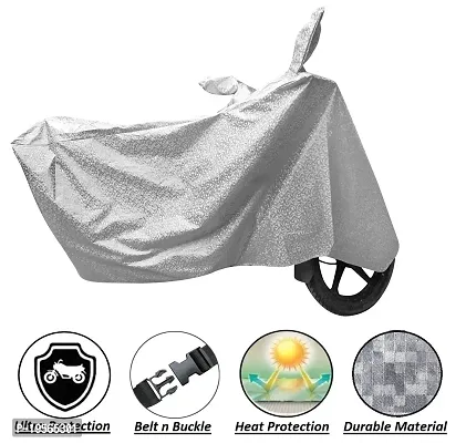 Auto Hub TVS Apache 310 Bike Cover Waterproof Original / Apache 310 Cover Waterproof / Apache 310 bike Cover / Bike Cover Apache 310 Waterproof / Apache 310 Body Cover / Bike Body Cover Apache 310 With Ultra Surface Body Protection (Checked Silver Look)-thumb2