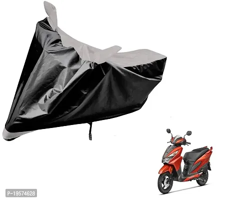 Auto Hub Honda Grazia Bike Cover Waterproof Original / Grazia Cover Waterproof / Grazia bike Cover / Bike Cover Grazia Waterproof / Grazia Body Cover / Bike Body Cover Grazia With Ultra Surface Body Protection (Black, Silver Look)